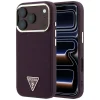 iPhone 18 Pro / 17 Pro burgundské Guess puzdro so zrnitou textúrou a trojuholníkovým logom MagSafe thumbnail