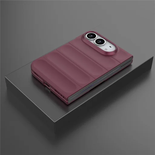 Puzdro Techsuit Magic Shield pre iPhone Duo – tmavočerešňové - 6