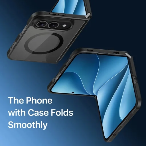 iPhone Duo čierne ochranné puzdro Dux Ducis Aimo MagSafe bez ochrany pántov - 4