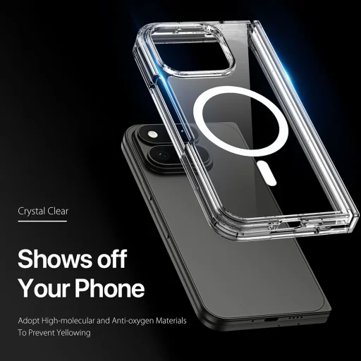 Google Pixel 11 Pro Fold priehľadné puzdro Dux Ducis Clin Magnetic - 3
