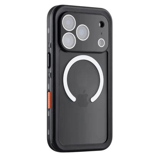 iPhone 18 Pro Max / iPhone 17 Pro Max fekete ShellBox IP68 vízálló tok - 5