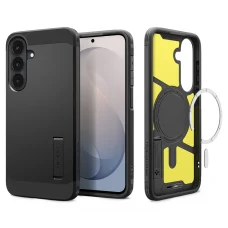 Samsung Galaxy S26 FE čierny ochranný kryt Spigen Tough Armor MagSafe