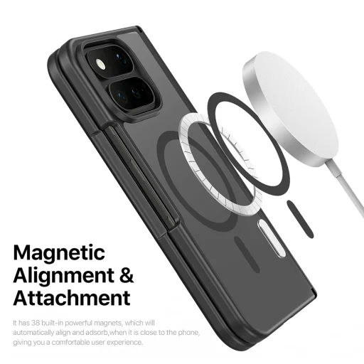 Google Pixel 11 Pro Fold világos rózsaszín Dux Ducis Yind MagSafe tok - 5
