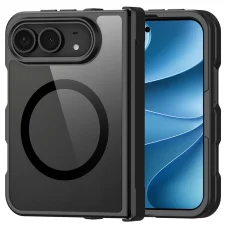 iPhone Duo čierne ochranné puzdro Dux Ducis Aimo MagSafe s ochranou pántu