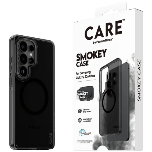 Samsung Galaxy S26 Ultra dymový / čierny zadný kryt CARE by PanzerGlass Urban Explorer s podporou Qi - 5