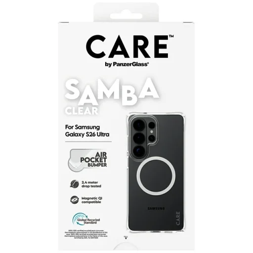Samsung Galaxy S26 Ultra CARE by PanzerGlass Samba Qi ütésálló átlátszó hátlap tok - 6
