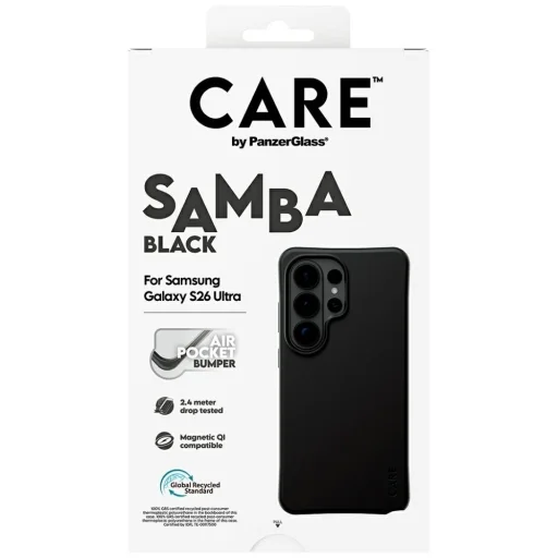 Samsung Galaxy S26 Ultra fekete CARE by PanzerGlass Samba Qi tok - 6