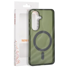 Samsung Galaxy S26 sötét olívazöld Tecto Shield Desert Mag telefontok