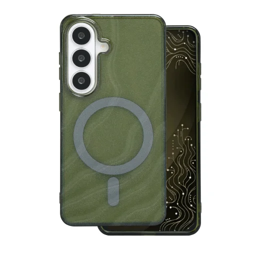 Samsung Galaxy S26 sötét olívazöld Tecto Shield Desert Mag telefontok - 2