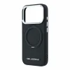 iPhone 18 Pro fekete Karl Lagerfeld PU Saffiano Ring Stand MagSafe tok thumbnail