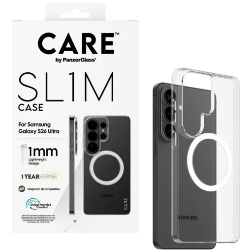 Samsung Galaxy S26 Ultra átlátszó CARE by PanzerGlass SL1M tok - 4