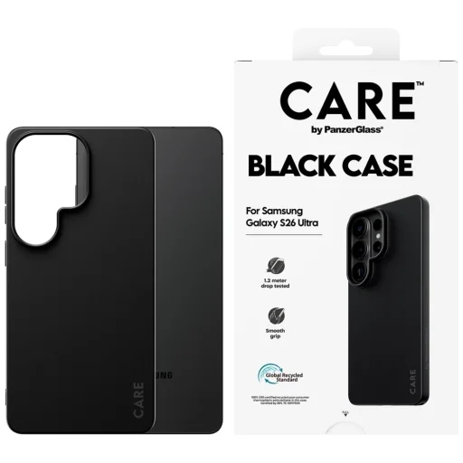 Samsung Galaxy S26 Ultra fekete CARE by PanzerGlass TPU tok - 1