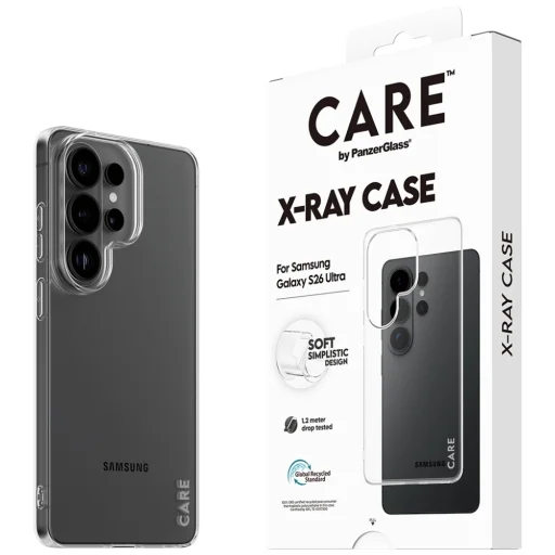 Samsung Galaxy S26 Ultra átlátszó CARE by PanzerGlass X-Ray hátlap tok - 5