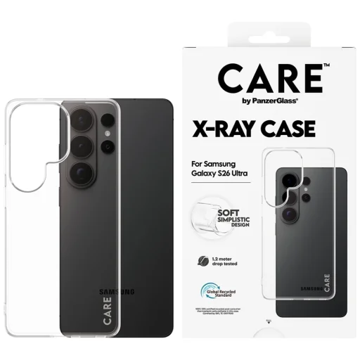 Samsung Galaxy S26 Ultra átlátszó CARE by PanzerGlass X-Ray hátlap tok - 1