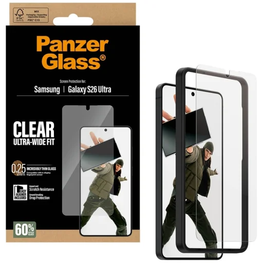 Samsung Galaxy S26 Ultra PanzerGlass Ultra-Wide Fit EasyAligner tvrdené sklo na displej - 4