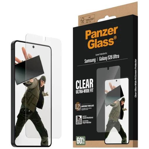 Samsung Galaxy S26 Ultra PanzerGlass Ultra-Wide Fit EasyAligner tvrdené sklo na displej - 5