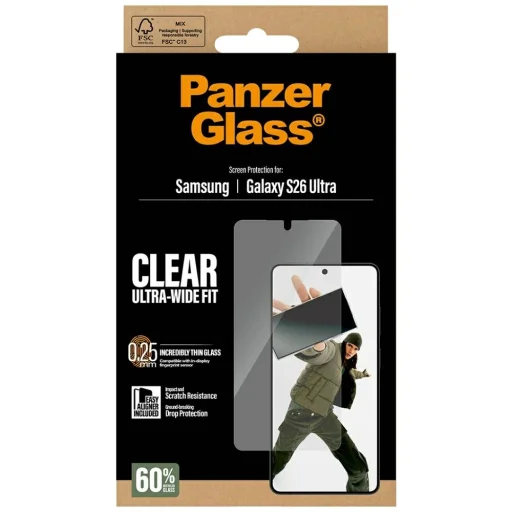 Samsung Galaxy S26 Ultra PanzerGlass Ultra-Wide Fit EasyAligner tvrdené sklo na displej - 6
