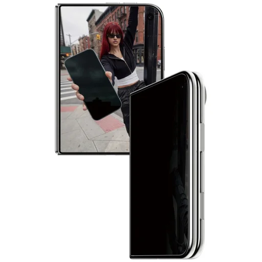 iPhone Duo SAFE by PanzerGlass Privacy Sub Screen 2-Way Ultra-Wide Fit s EasyAlignerom - 10