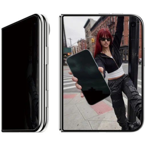 iPhone Duo SAFE by PanzerGlass Privacy Sub Screen 2-Way Ultra-Wide Fit s EasyAlignerom - 11