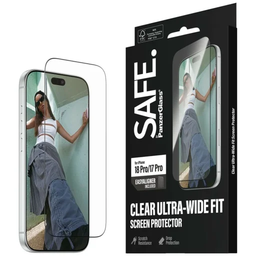 Apple iPhone 18 Pro / 17 Pro SAFE by PanzerGlass Ultra-Wide Fit Privacy ochranné sklo s rámčekom EasyAligner - 5