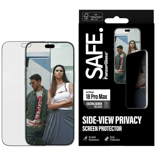 Apple iPhone 18 Pro Max privátna ochranná fólia na displej SAFE by PanzerGlass Ultra-Wide Fit s EasyAlignerom - 10