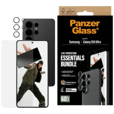Samsung Galaxy S26 Ultra PanzerGlass Hoops 2 az 1-ben Ultra-Wide Fit üveg kijelzővédő + lencsevédő készlet