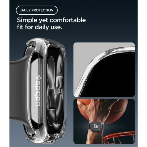  Apple Watch 12 (42 mm) átlátszó Spigen Thin Fit védőtok - 7