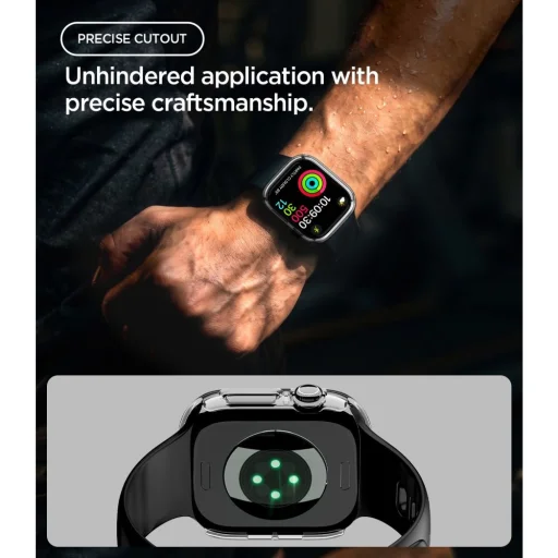  Apple Watch 12 (42 mm) átlátszó Spigen Thin Fit védőtok - 8