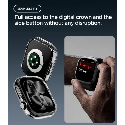  Apple Watch 12 (42 mm) átlátszó Spigen Thin Fit védőtok - 9
