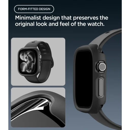  Apple Watch 12 (42 mm) fekete Spigen Thin Fit védőtok - 6