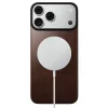 iPhone 18 Pro Max / 17 Pro Max rustikálne hnedý Nomad Magnetic Leather Back magnetický kožený zadný kryt s podporou MagSafe thumbnail