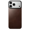 iPhone 18 Pro Max / 17 Pro Max rustikálne hnedý Nomad Magnetic Leather Back magnetický kožený zadný kryt s podporou MagSafe thumbnail