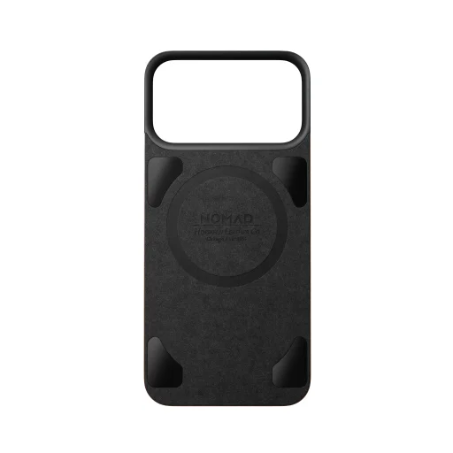 iPhone 18 Pro Max / 17 Pro Max rustikálne hnedý Nomad Magnetic Leather Back magnetický kožený zadný kryt s podporou MagSafe - 6