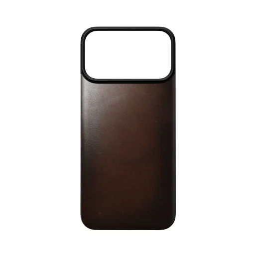 iPhone 18 Pro Max / 17 Pro Max rustikálne hnedý Nomad Magnetic Leather Back magnetický kožený zadný kryt s podporou MagSafe - 8