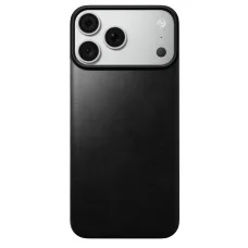 Apple iPhone 18 Pro Max / 17 Pro Max fekete (Horween) Nomad MagSafe mágneses bőr hátlapvédő