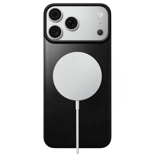 Apple iPhone 18 Pro Max / 17 Pro Max čierny (Horween) Nomad MagSafe magnetický kožený zadný kryt - 3