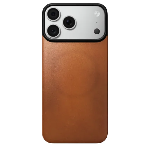 iPhone 18 Pro Max / 17 Pro Max sedlovohnedý Nomad magnetický kožený zadný kryt, kompatibilný s MagSafe - 4