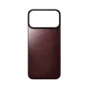 iPhone 18 Pro Max / 17 Pro Max bordó Nomad Magnetic Leather Back MagSafe kompatibilis mágneses bőr hátlapvédő thumbnail