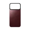 iPhone 18 Pro Max / 17 Pro Max bordový Nomad Magnetic Leather Back magnetický kožený zadný kryt kompatibilný s MagSafe thumbnail