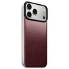 iPhone 18 Pro Max / 17 Pro Max bordó Nomad Magnetic Leather Back MagSafe kompatibilis mágneses bőr hátlapvédő thumbnail