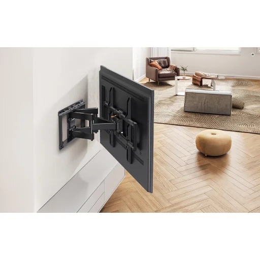 Perlesmith Perlgear PGLF8B-N1 dönthető és forgatható TV-fali tartó, 42-90", 68 kg-ig, fekete - 3