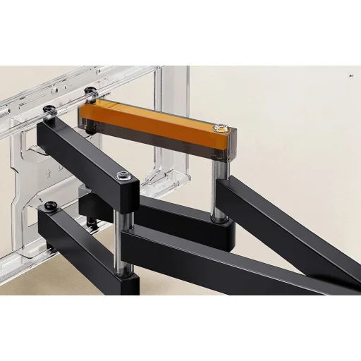 Perlesmith Perlgear PGLF8B-N1 dönthető és forgatható TV-fali tartó, 42-90", 68 kg-ig, fekete - 6
