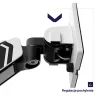 Diablo RGB X-Arm stolný držiak na monitor s LED RGB osvetlením, 17–49", bielo-čierny thumbnail