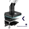 Diablo RGB X-Arm stolný držiak na monitor s LED RGB osvetlením, 17–49", bielo-čierny thumbnail