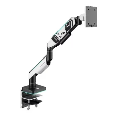 Diablo RGB X-Arm stolný držiak na monitor s LED RGB osvetlením, 17–49", bielo-čierny
