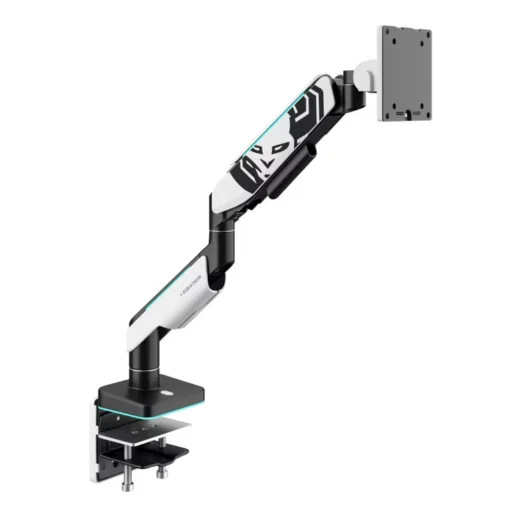 Diablo RGB X-Arm stolný držiak na monitor s LED RGB osvetlením, 17–49", bielo-čierny - 1