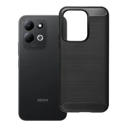 Xiaomi Redmi 17 4G / 5G - Carbon 2.0 hátlap tok, fekete - 8