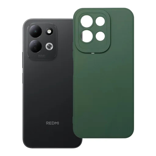 Xiaomi Redmi 17 4G / 5G - Matt 2.0 szilikon hátlap tok, sötétzöld - 9