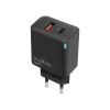 Maxlife MXTC-09-30AC GaN sieťová rýchlonabíjačka 1x USB-C + 1x USB-A 30W, čierna thumbnail