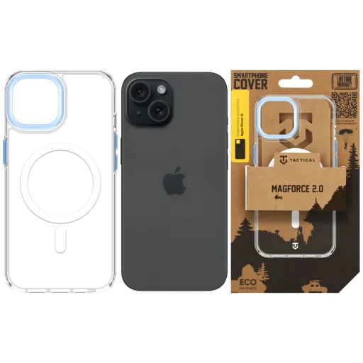 Apple iPhone 15 kék Tactical MagForce 2.0 MagSafe védőtok - 6